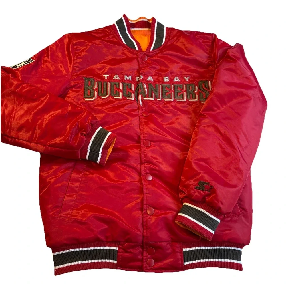 STARTER Reversible Stadium Jacket Tampa Bay Buccaneers NFL Men's‎ LARGE